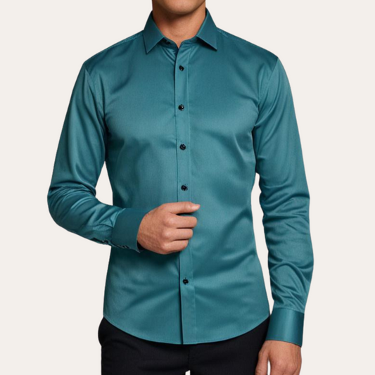 Leonard | Men's satin shirt - Elegant and versatile shirt for every occasion - Image 1