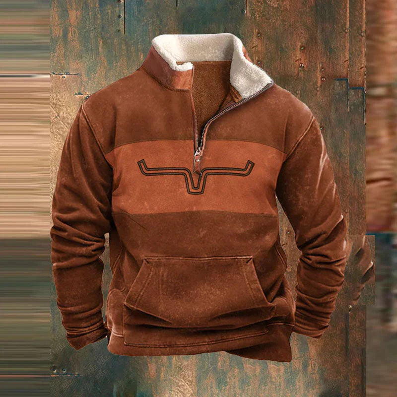 Bruce | Stylish Zip-Front Sweatshirt - Image 5