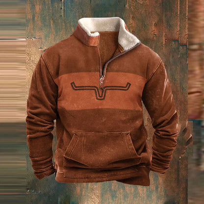 Bruce | Stylish Zip-Front Sweatshirt - Image 5