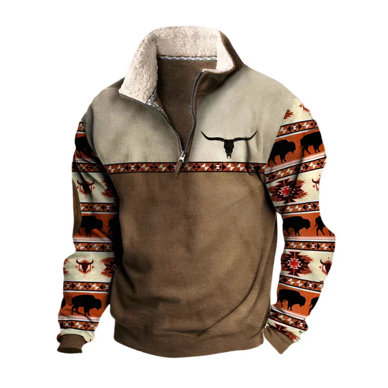 Bruce | Stylish Zip-Front Sweatshirt - Image 1