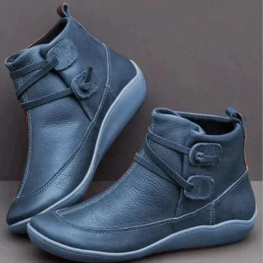 Eliza | Supportive Mid-Top Boots with Buckle Strap Design - Image 1