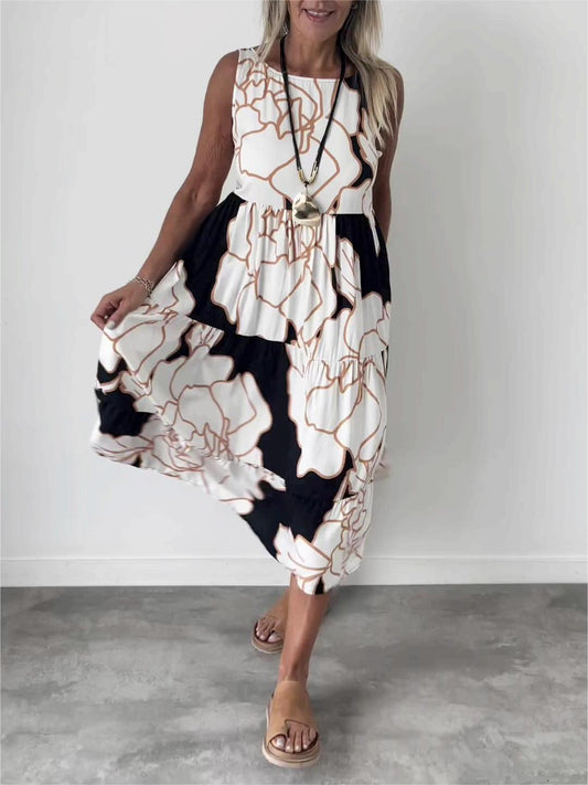 Mae | Aveline Stylish Floral Print Dress with Off-Shoulder Design - Image 1
