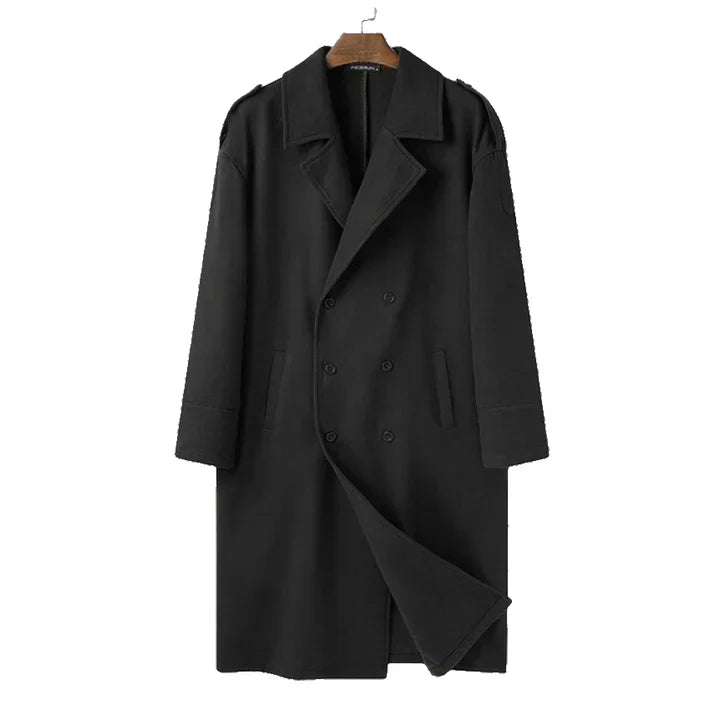 Preston | Men's Double-Breasted Long Coat - Image 2