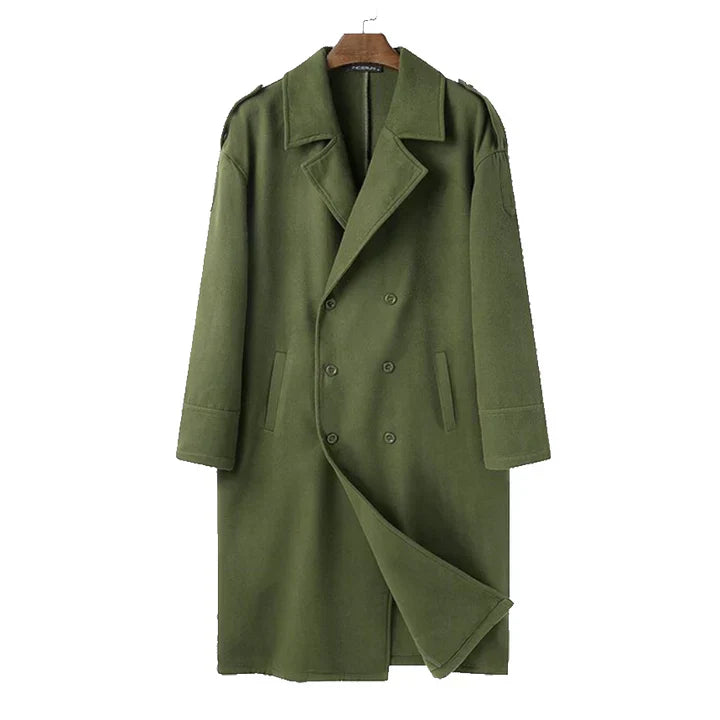 Preston | Men's Double-Breasted Long Coat - Image 3