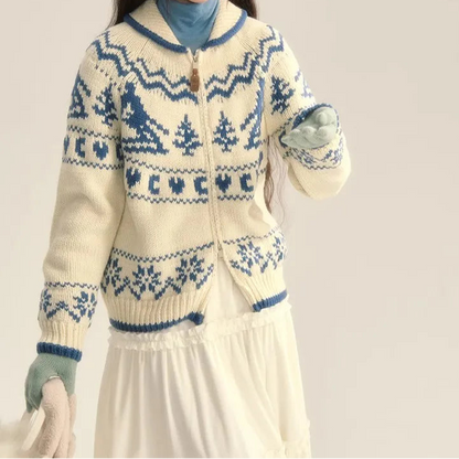 Sadie | Women's Fair Isle Hooded Jumper