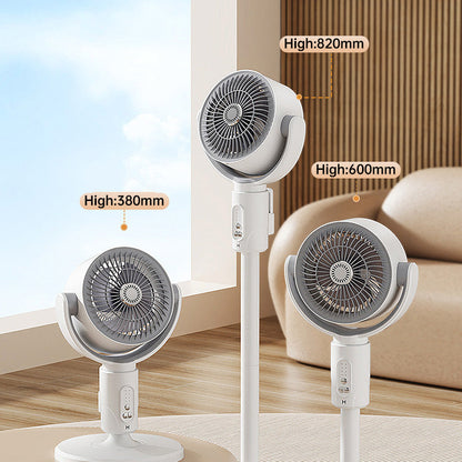 Adjustable Height Stand Fan with Remote Control & Timer