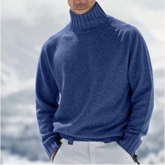 Micah | Men's Fitted Turtleneck Sweater - Image 1