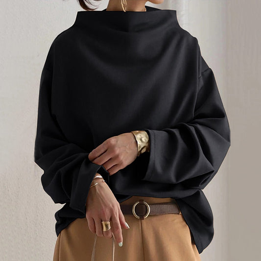 Image of Angela | Women's Oversized Funnel Neck Top