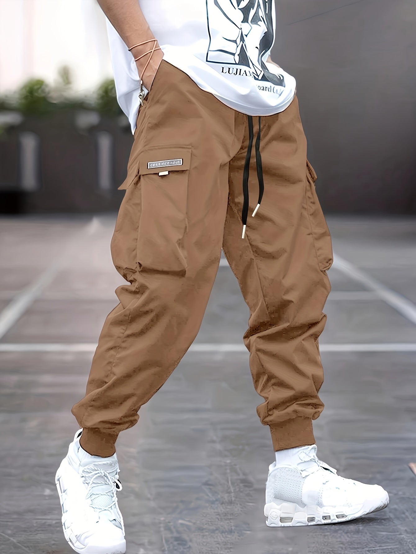 Wilbur | Men's Drawstring Cargo Pants - Image 4