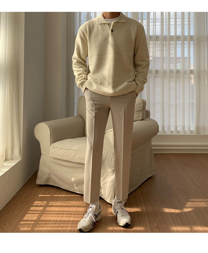 Gene | Men's Polo Knit Sweater - Image 5
