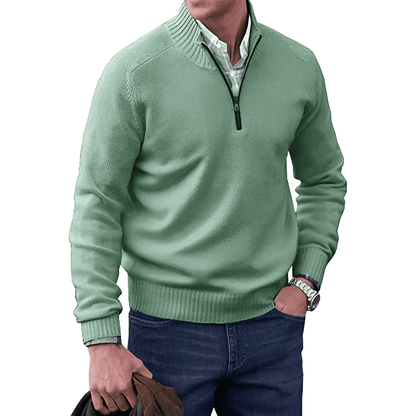 Russell | Men's Quarter-Zip Mock Neck Sweater - Image 9