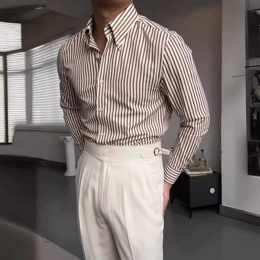 Tomas | Men's Long Sleeve Button-Down Shirt - Image 1