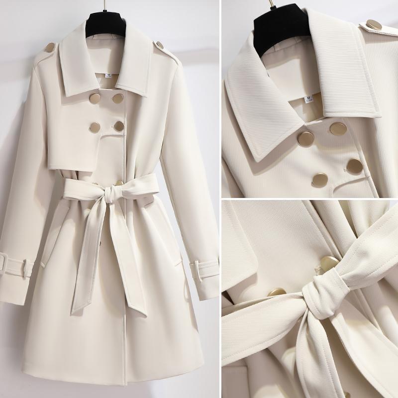 Michelle | Women's Belted Double-Breasted Coat - Image 3