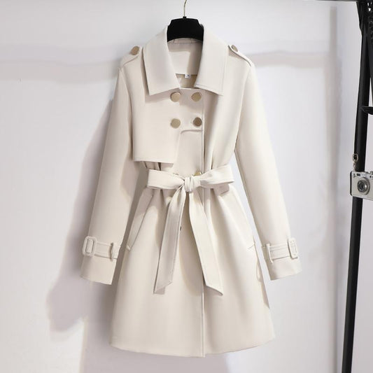 Michelle | Women's Belted Double-Breasted Coat - Image 1
