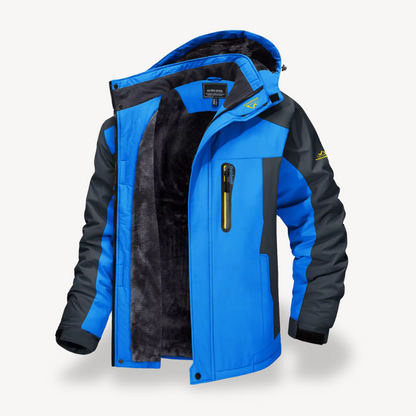 Todd | Men's Hooded Fleece Lined Winter Jacket - Image 4