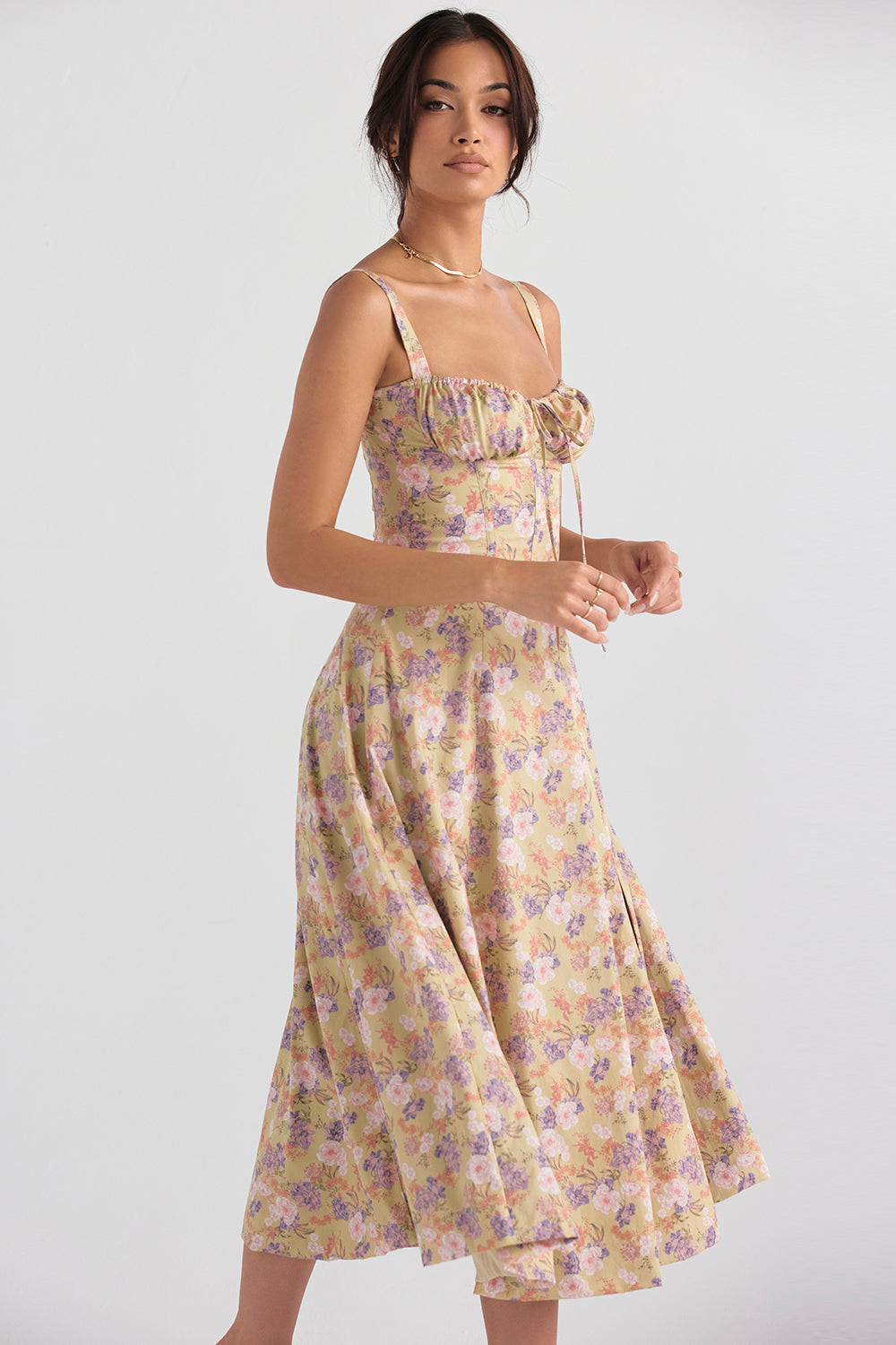 Sally | Angie Spring Dress - Floral Print Party Dress - Image 12
