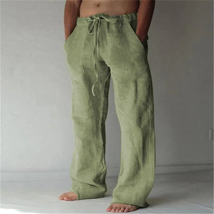 Jay | Men's Stylish Comfortable Baggy Linen Pants - Image 2