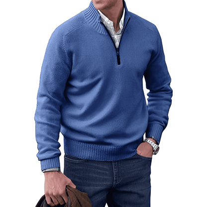 Russell | Men's Quarter-Zip Mock Neck Sweater - Image 5