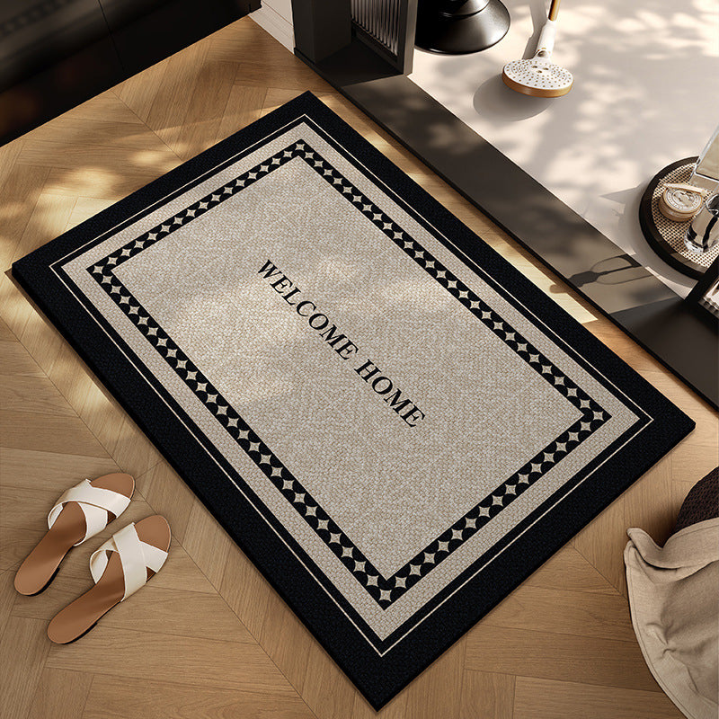 Checkerboard Pattern Entryway Mat