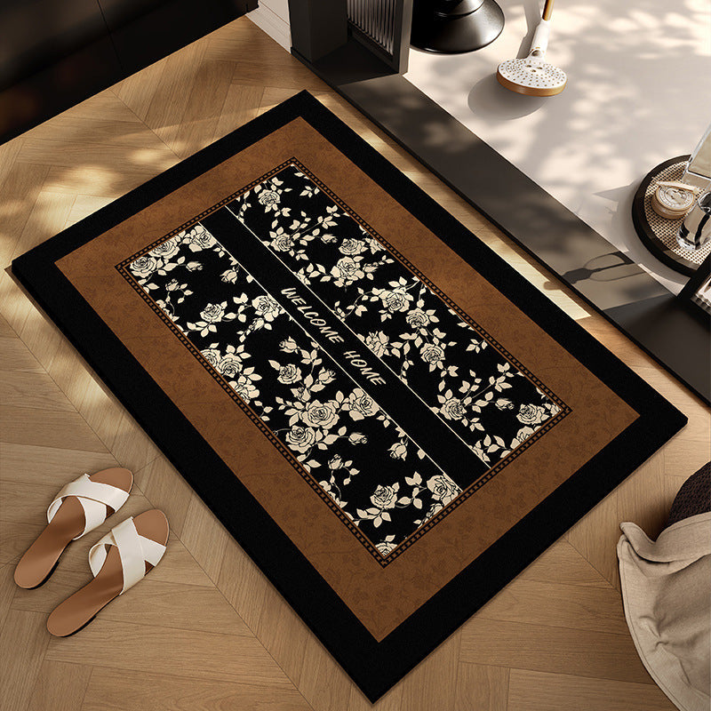 Checkerboard Pattern Entryway Mat