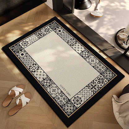 Checkerboard Pattern Entryway Mat