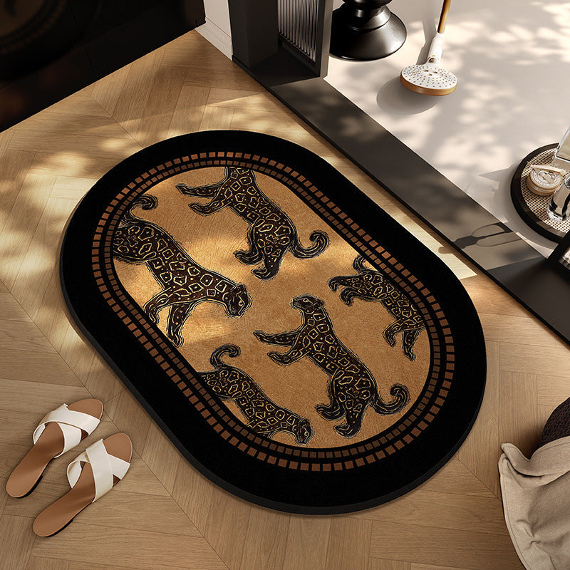 Checkerboard Pattern Entryway Mat