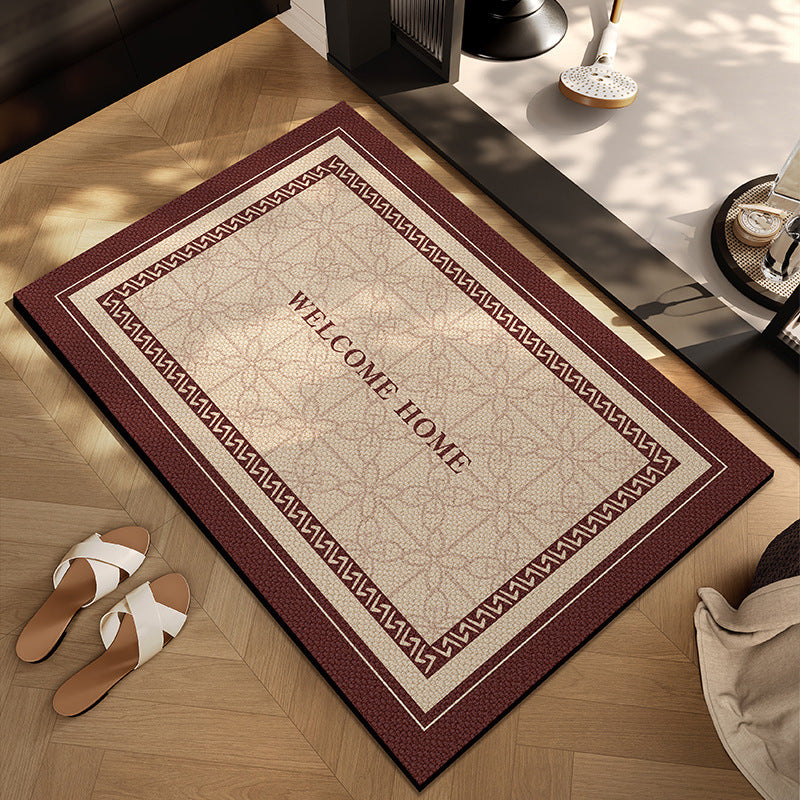 Checkerboard Pattern Entryway Mat