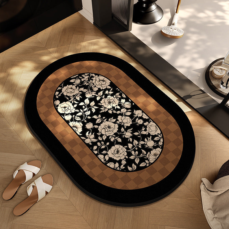 Checkerboard Pattern Entryway Mat