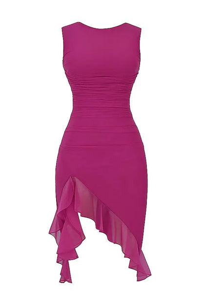 Maureen | Elegant Charlotte Ruffle Midi Dress for All Occasions - Image 12