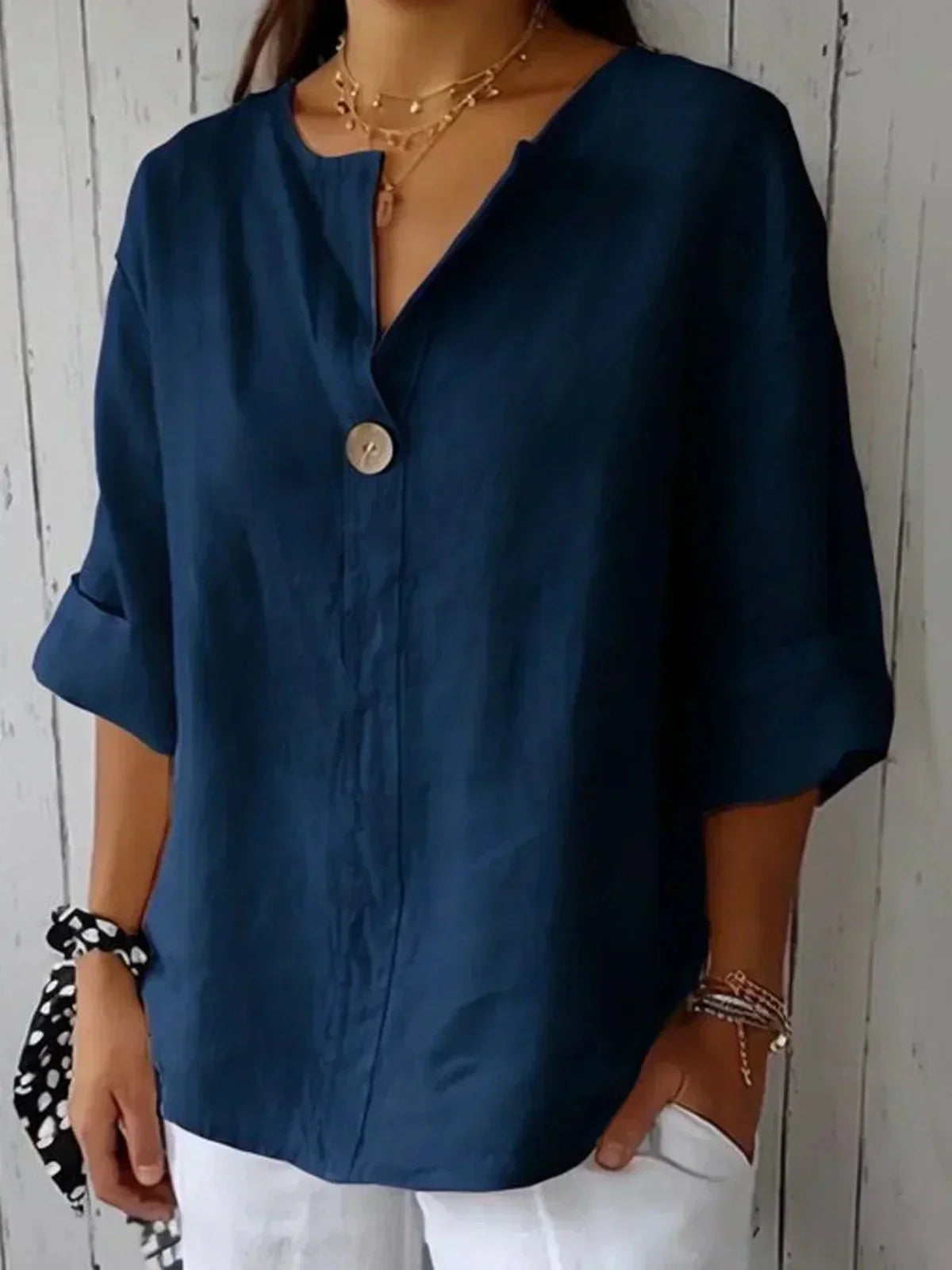 Image of Christine | Women's Oversized Button-Up Blouse