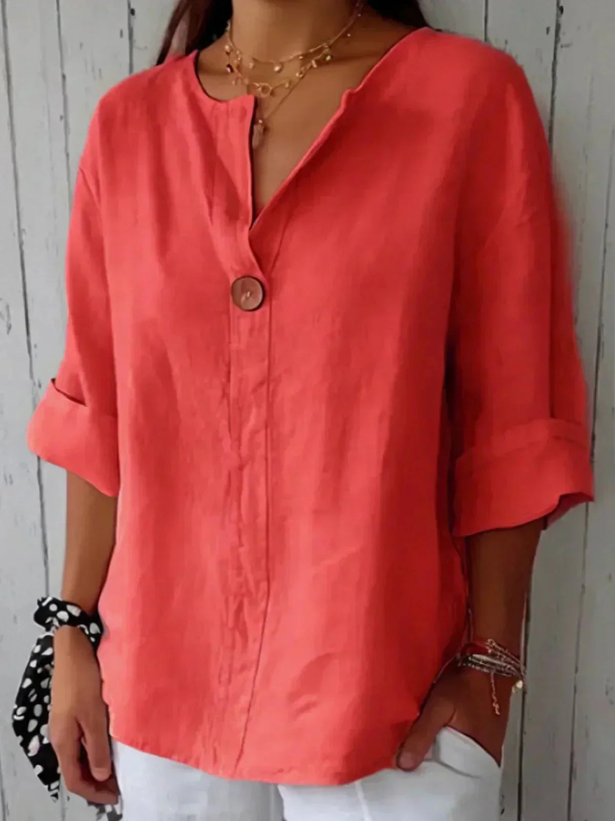 Image of Christine | Women's Oversized Button-Up Blouse
