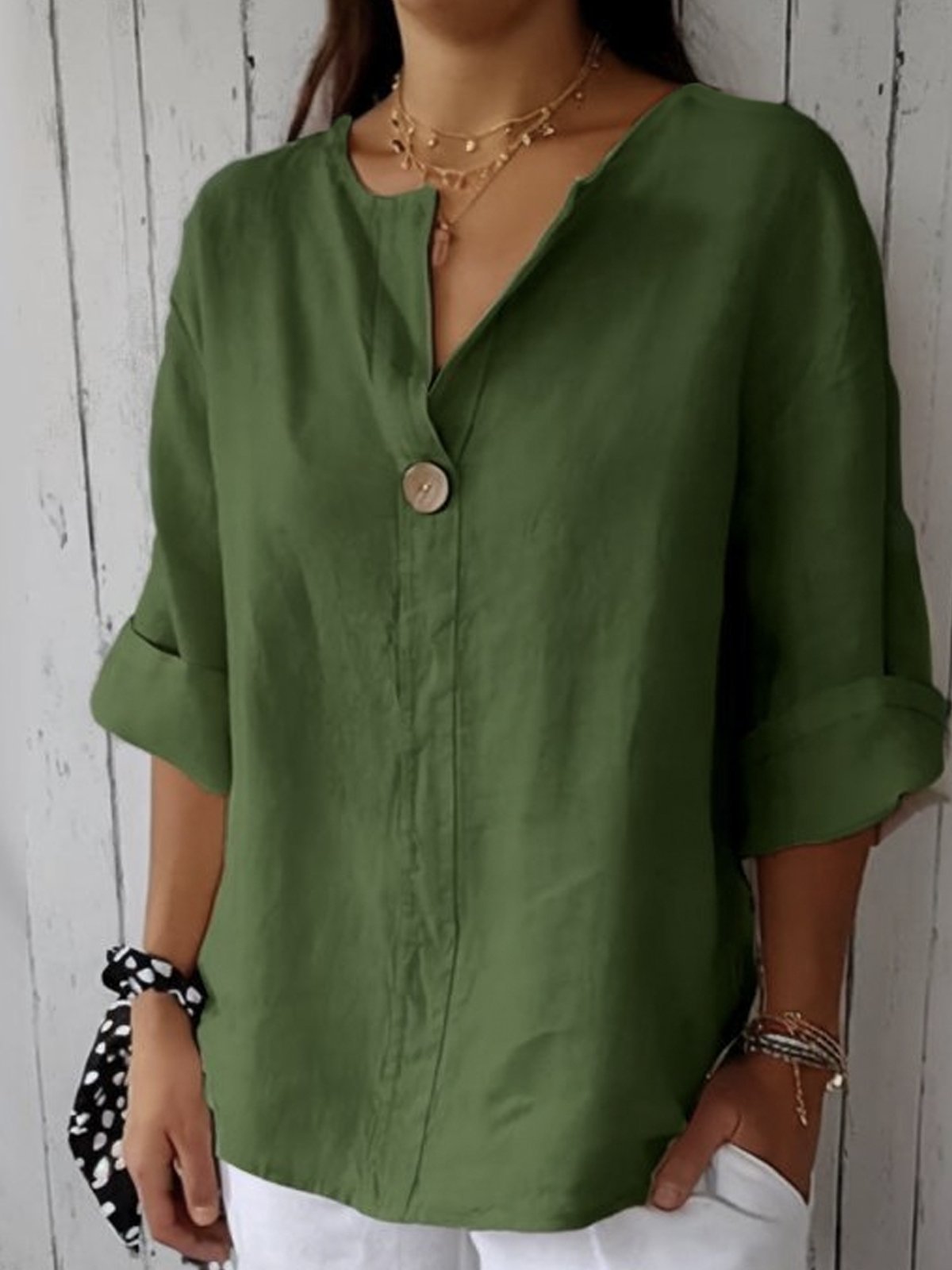Image of Christine | Women's Oversized Button-Up Blouse