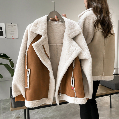 Amanda | Women's Oversized Sherpa Jacket - Image 3