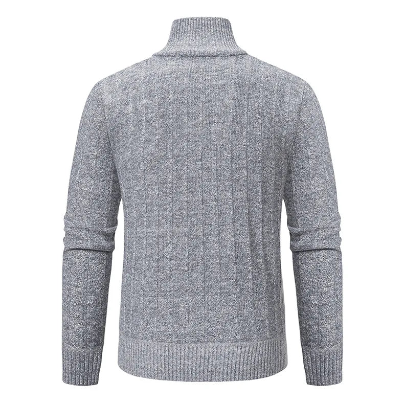 Dawson | Men's Quarter Zip Cable Knit Sweater - Image 4