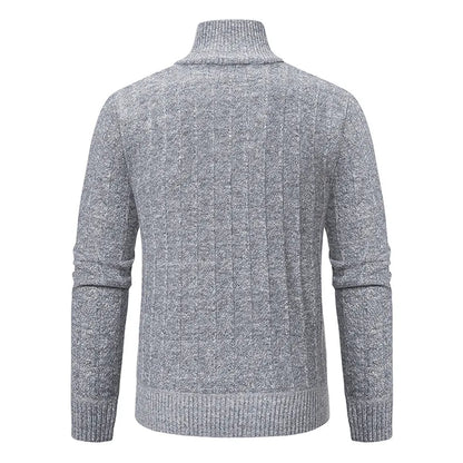 Dawson | Men's Quarter Zip Cable Knit Sweater - Image 4