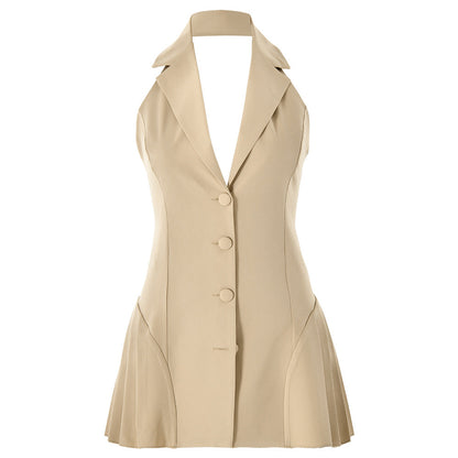 Bonnie | Elegant Mini Dress with Pleated Skirt for Parties & Casual Wear - Image 3