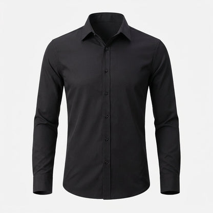 Image of Dennis | Men's Slim-Fit Long Sleeve Dress Shirt