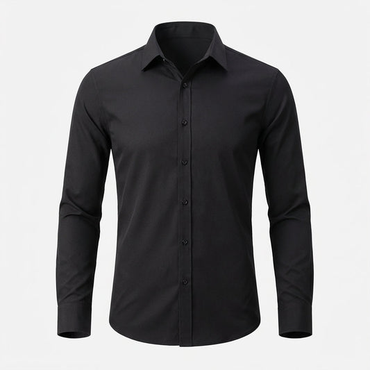 Image of Dennis | Men's Slim-Fit Long Sleeve Dress Shirt
