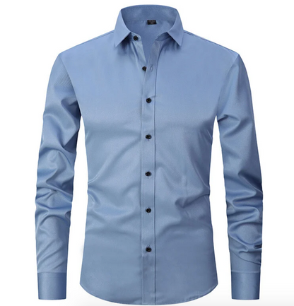 Image of Dennis | Men's Slim-Fit Long Sleeve Dress Shirt