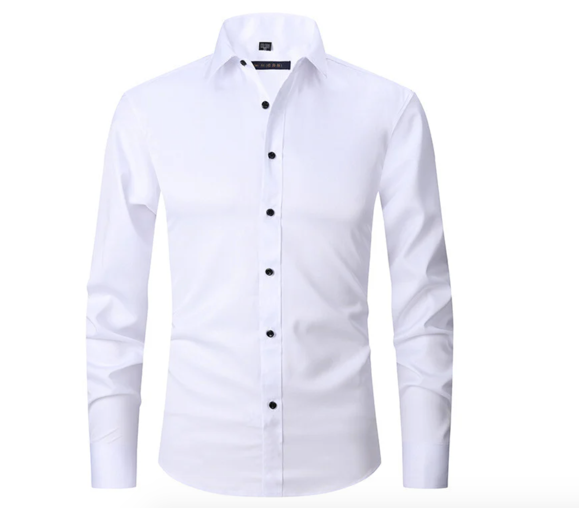 Image of Dennis | Men's Slim-Fit Long Sleeve Dress Shirt