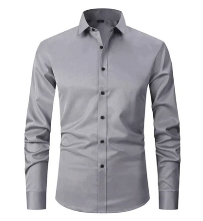 Image of Dennis | Men's Slim-Fit Long Sleeve Dress Shirt