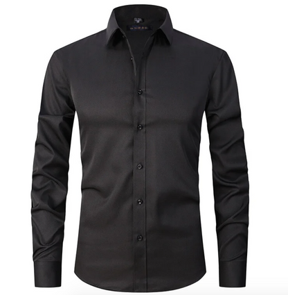 Image of Dennis | Men's Slim-Fit Long Sleeve Dress Shirt