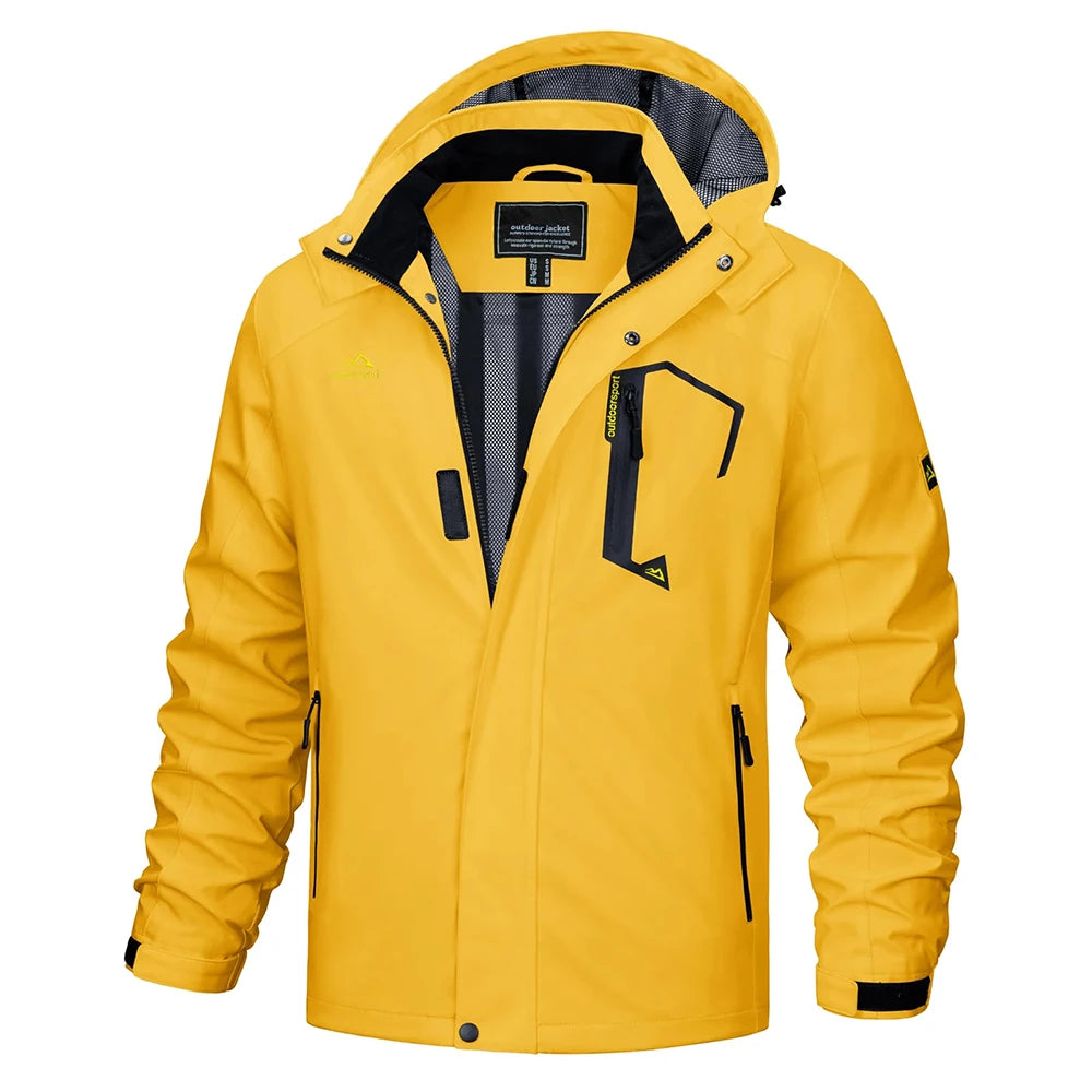 Dorian | Men's Lightweight Hooded Rain Jacket - Image 2