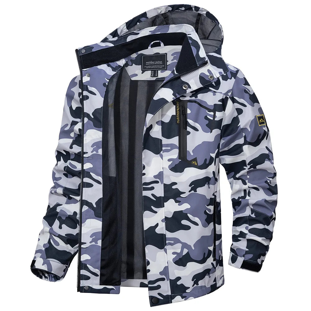 Dorian | Men's Lightweight Hooded Rain Jacket - Image 3