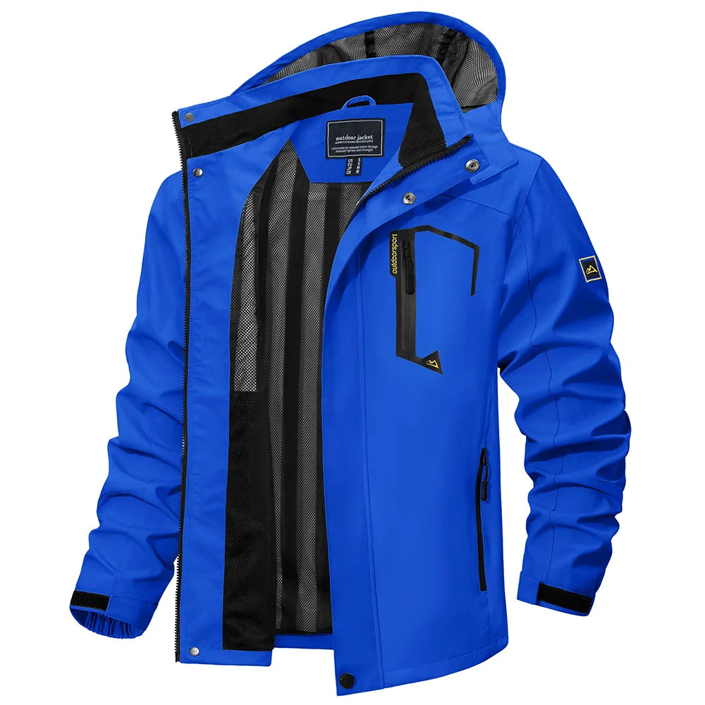 Dorian | Men's Lightweight Hooded Rain Jacket - Image 3