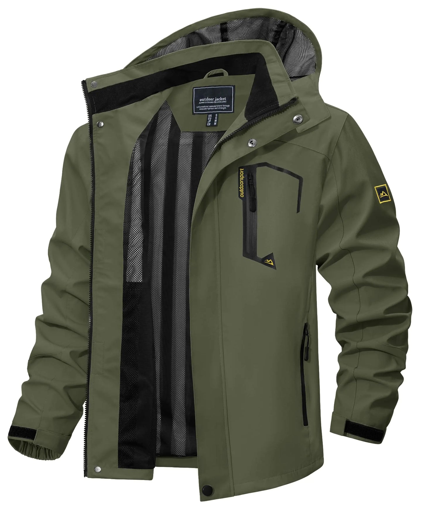 Dorian | Men's Lightweight Hooded Rain Jacket - Image 3
