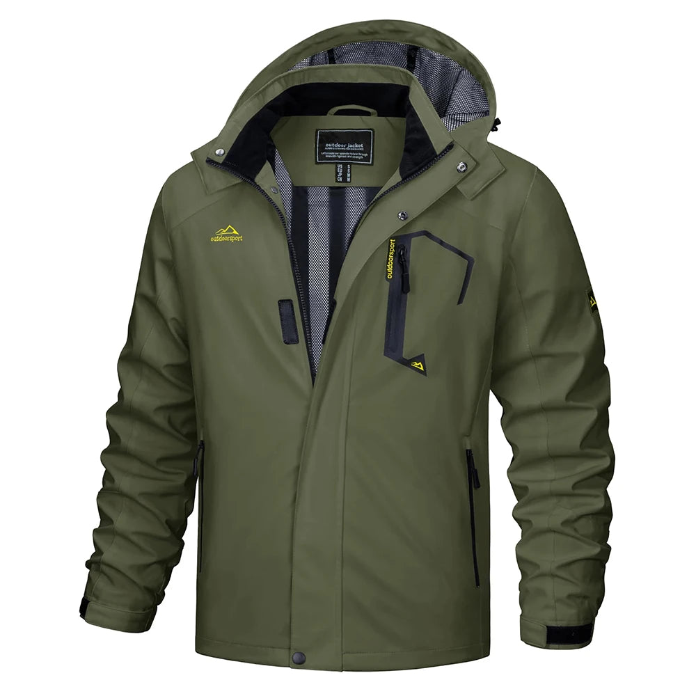 Dorian | Men's Lightweight Hooded Rain Jacket - Image 4