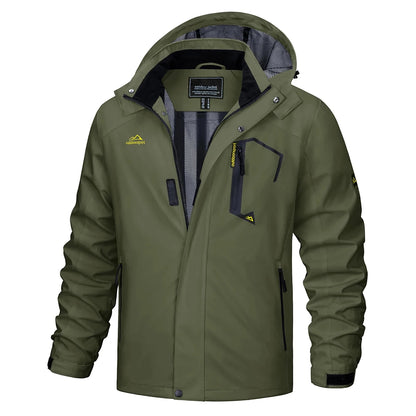 Dorian | Men's Lightweight Hooded Rain Jacket - Image 4