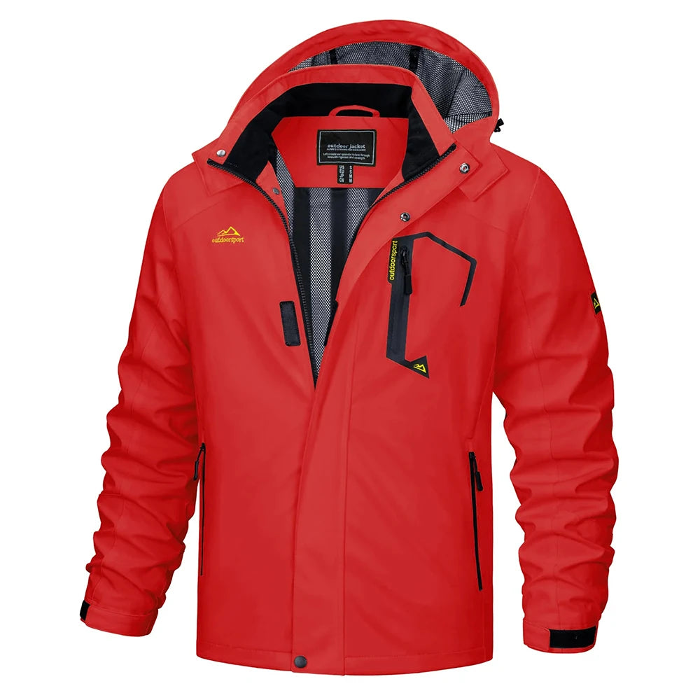 Dorian | Men's Lightweight Hooded Rain Jacket - Image 4