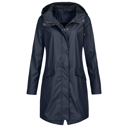 Jocelyn | Women's Hooded Raincoat Coat - Image 1